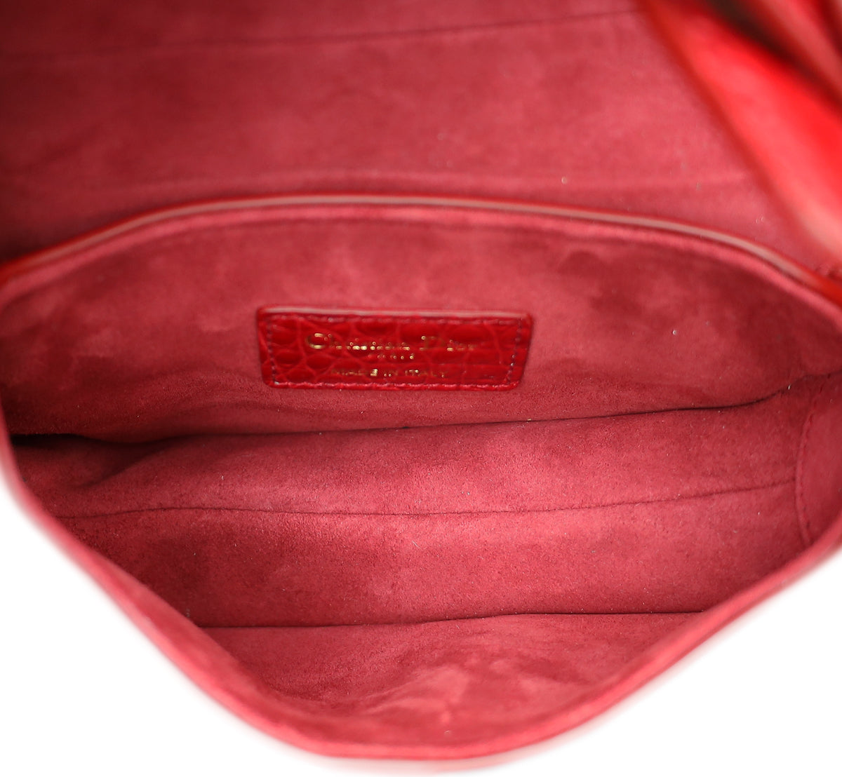Christian Dior Dark Red Saddle Mini Bag