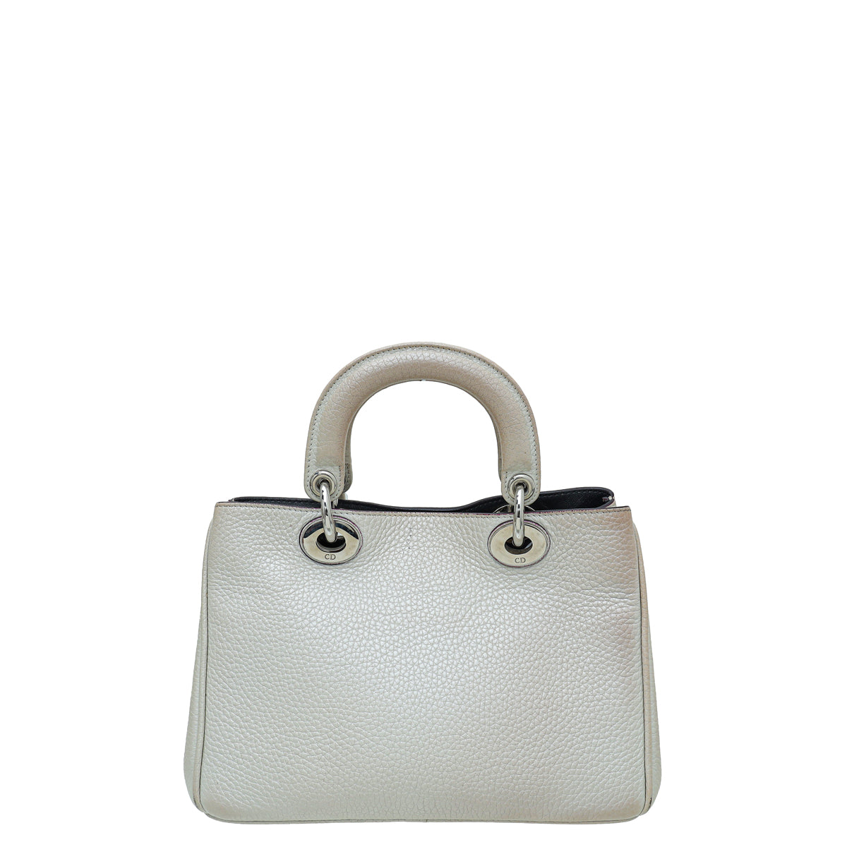 Christian Dior Pearl White Diorissimo Mini Tote Bag-Christian Dior-THE CLOSET