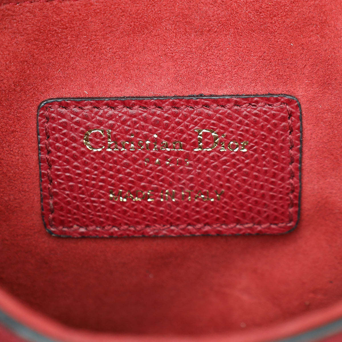 Christian Dior Burgundy Saddle Mini Bag