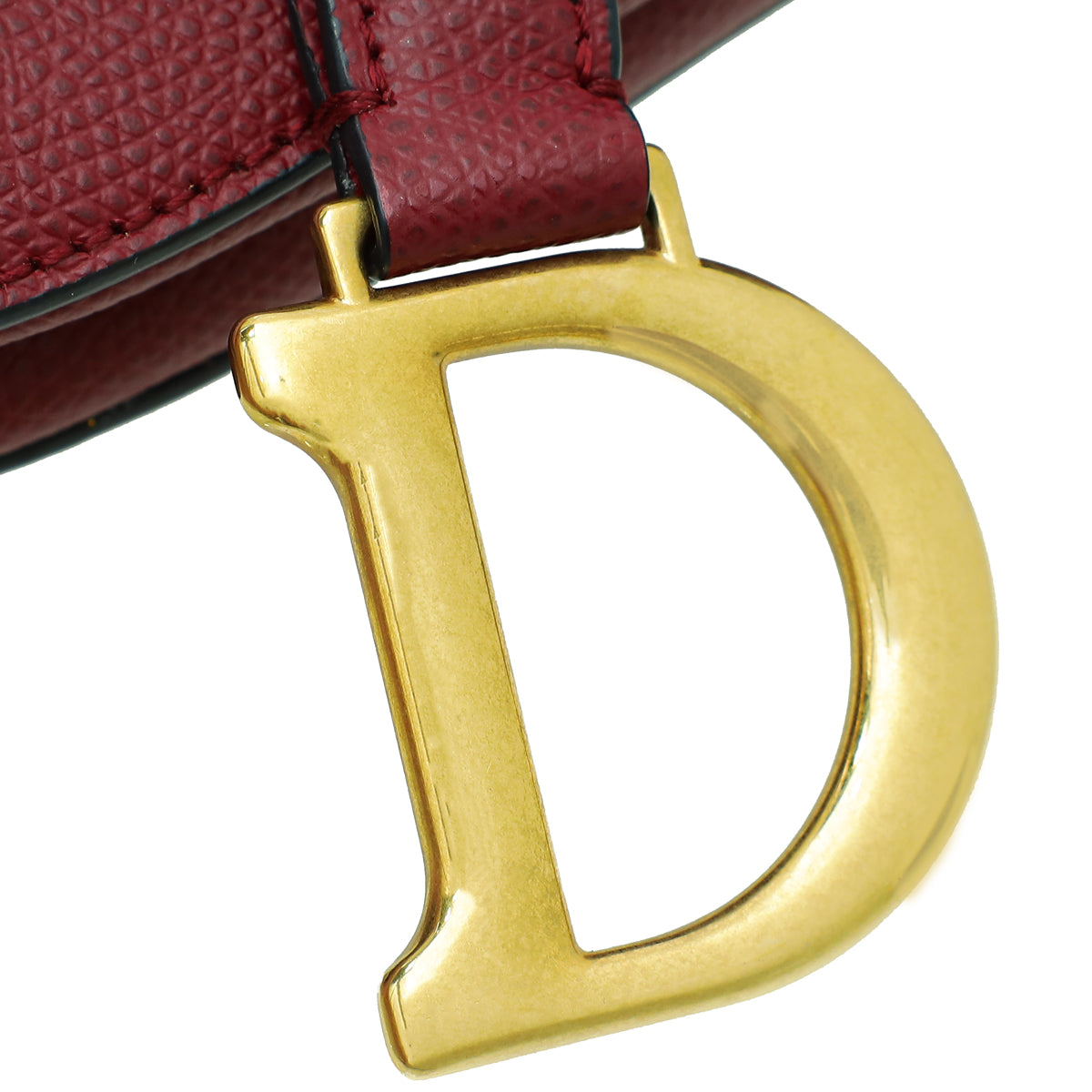 Christian Dior Burgundy Saddle Mini Bag