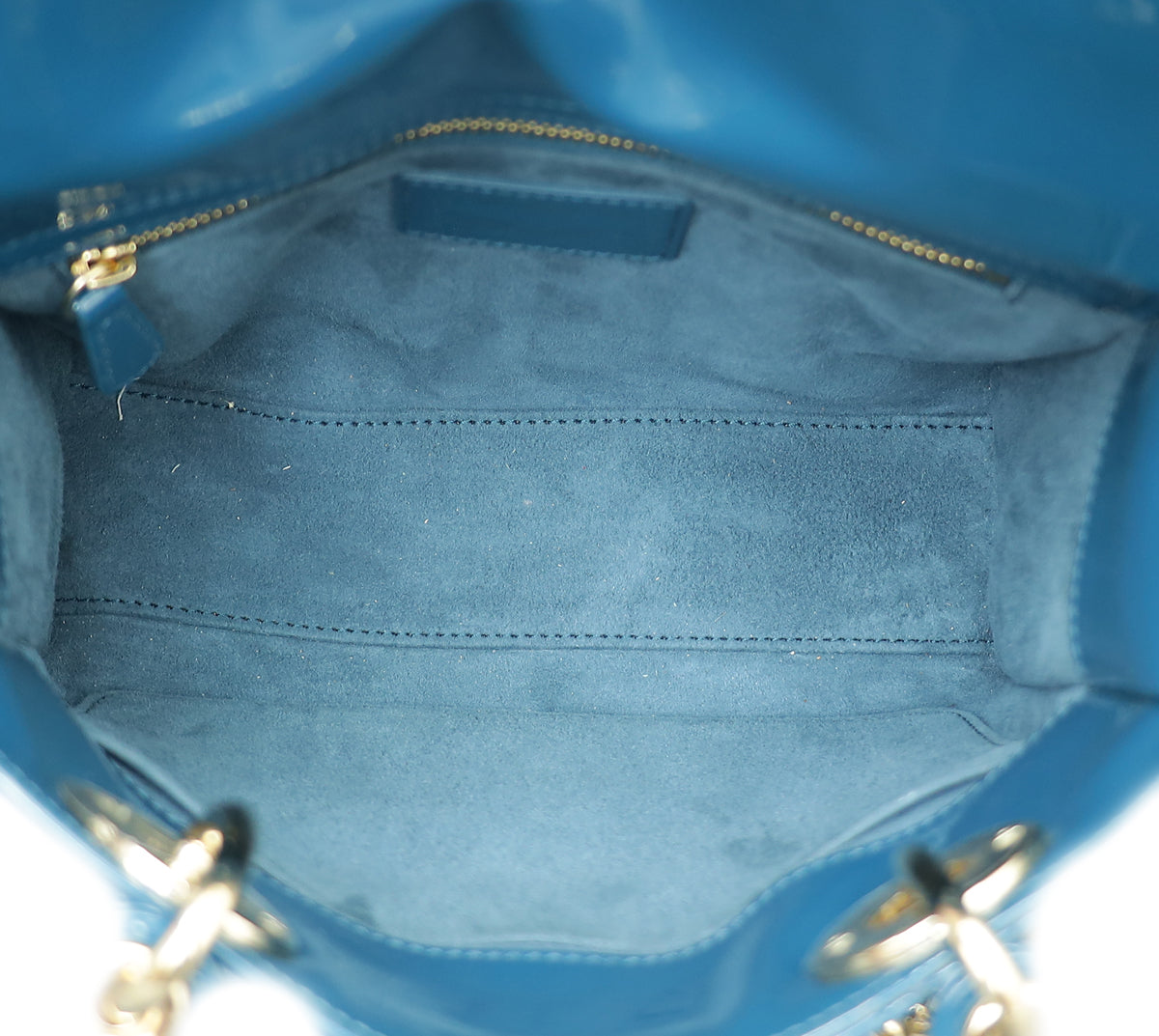 Christian Dior Yale Blue Lady Dior Small Bag