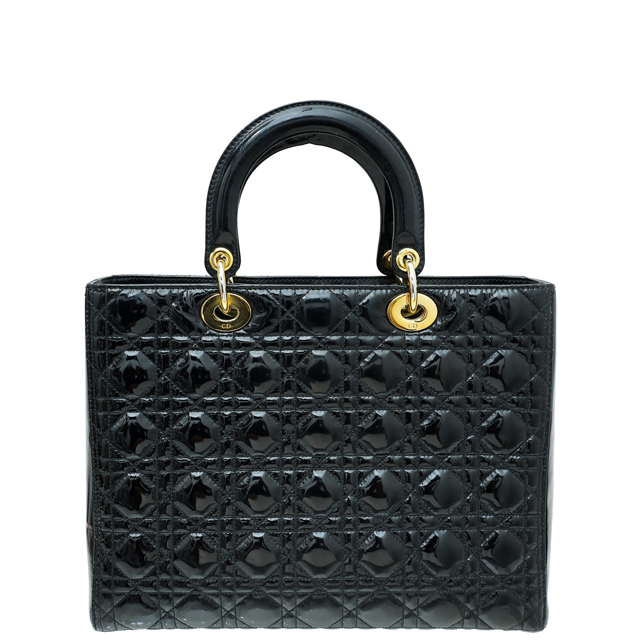 Christian Dior Black Lady Dior Large Bag-Christian Dior-THE CLOSET