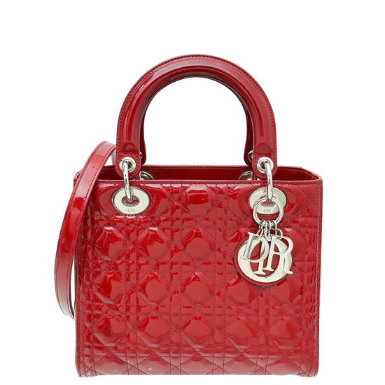 Christian Dior Cherry Lady Dior Medium Bag