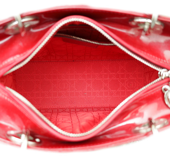 Christian Dior Cherry Lady Dior Medium Bag