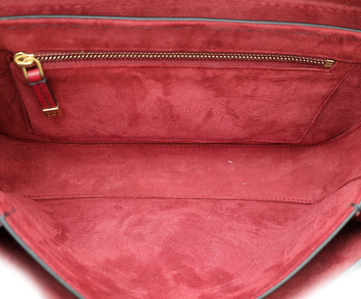 Christian Dior Burgundy Dio(r)evolution Flap Bag