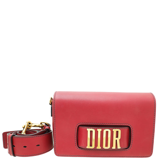 Christian Dior Burgundy Dio(r)evolution Flap Bag