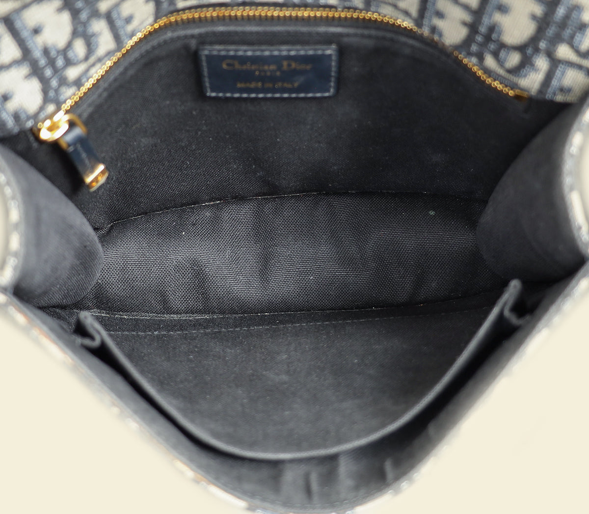 Christian Dior Blue Oblique 30 Montaigne Flap Shoulder Bag