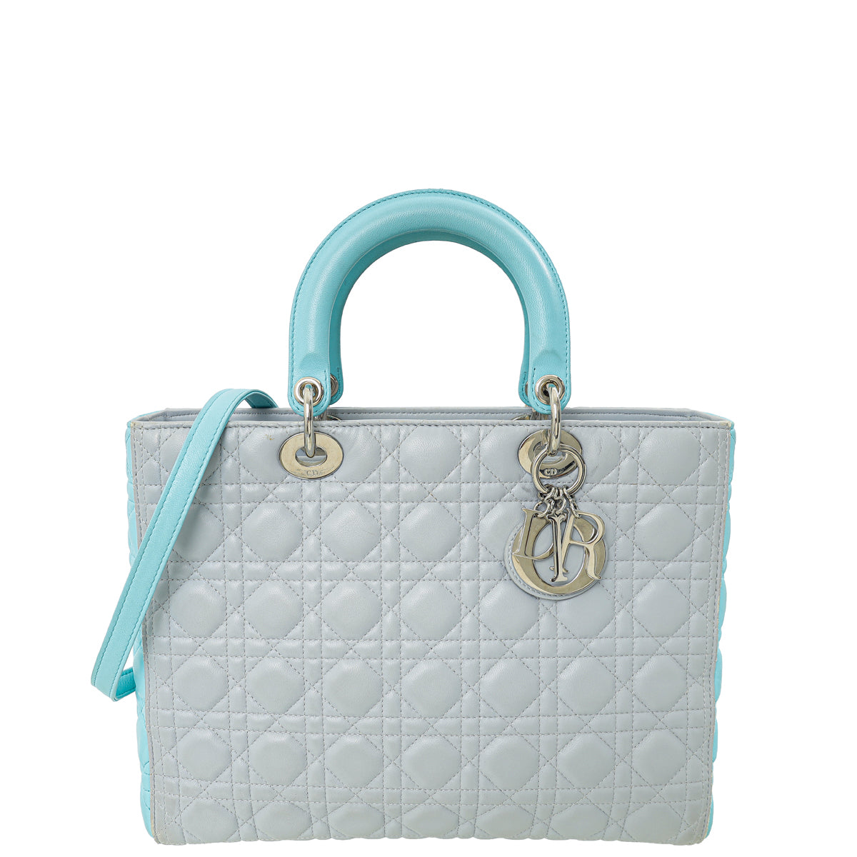 Christian Dior Bicolor Lady Dior Large Bag-Christian Dior-THE CLOSET