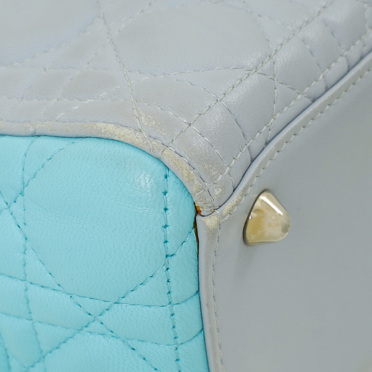 Christian Dior Bicolor Lady Dior Large Bag