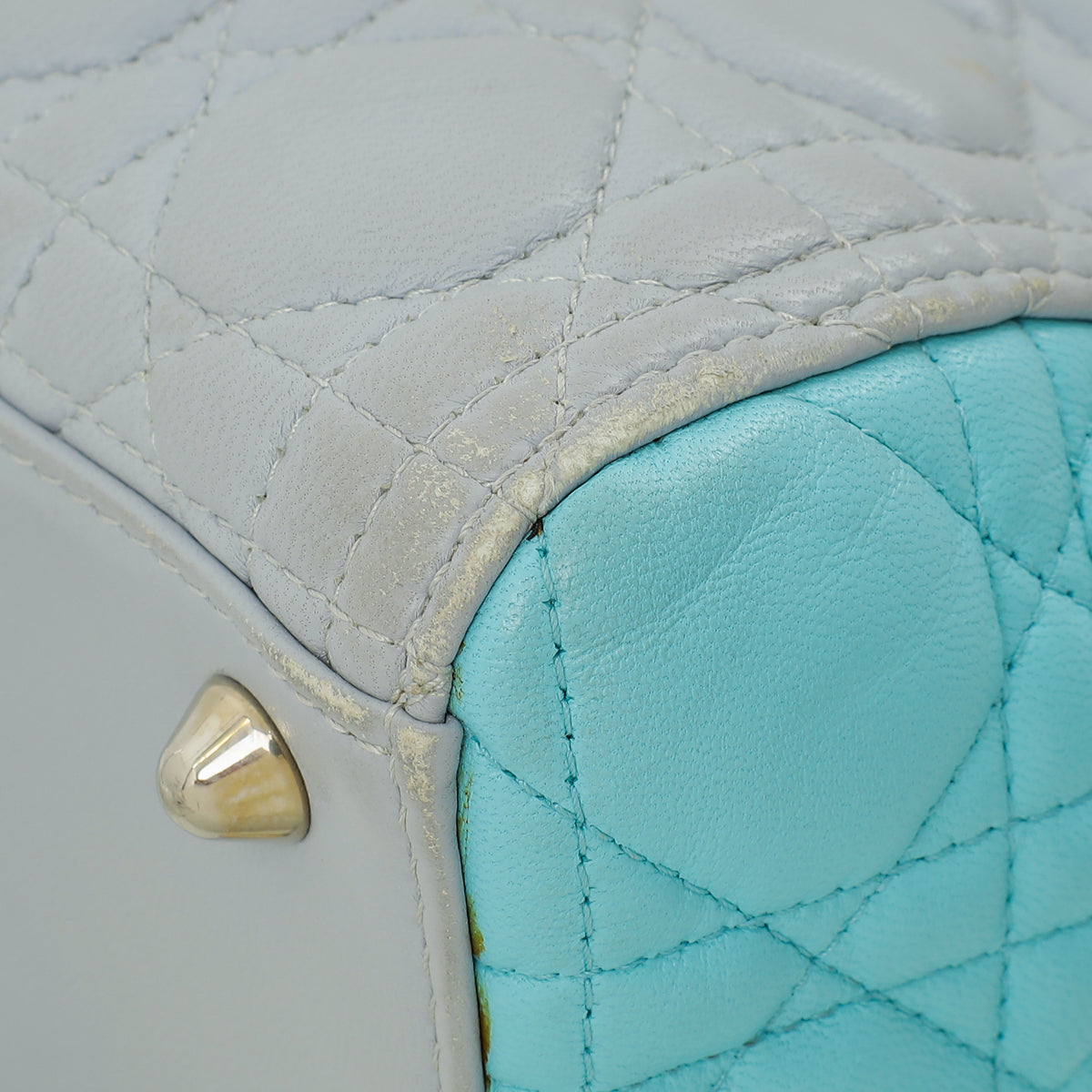 Christian Dior Bicolor Lady Dior Large Bag