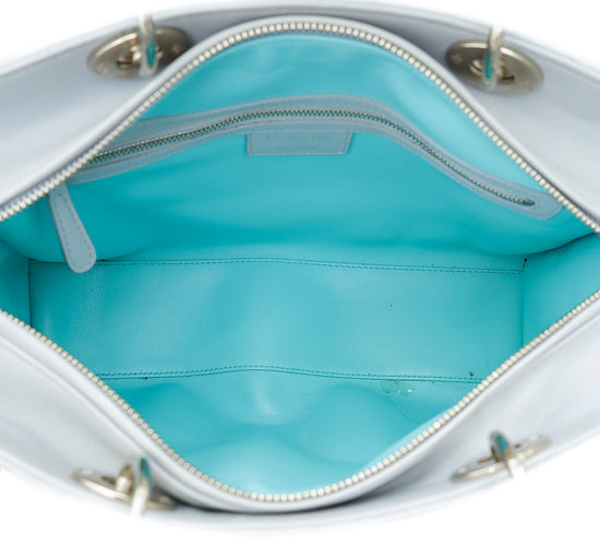 Christian Dior Bicolor Lady Dior Large Bag