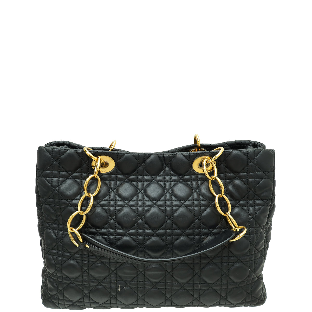 Christian Dior Black Lady Dior Soft Tote Large Bag-Christian Dior-THE CLOSET