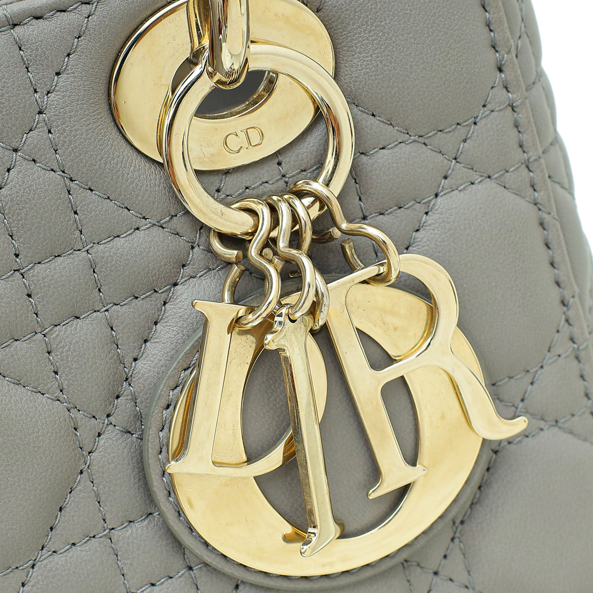 Christian Dior Grey Lady Dior My ABCDior Small Bag