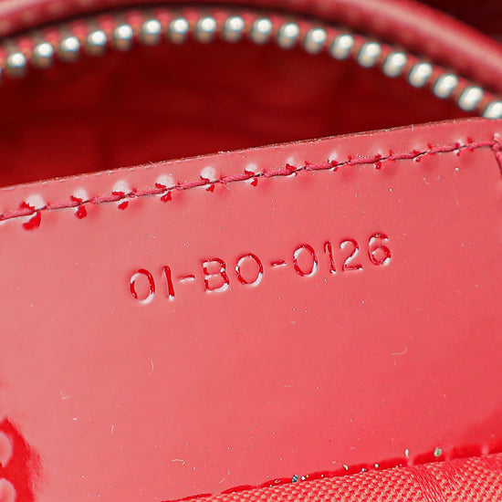 Christian Dior Red Lady Dior Medium Bag