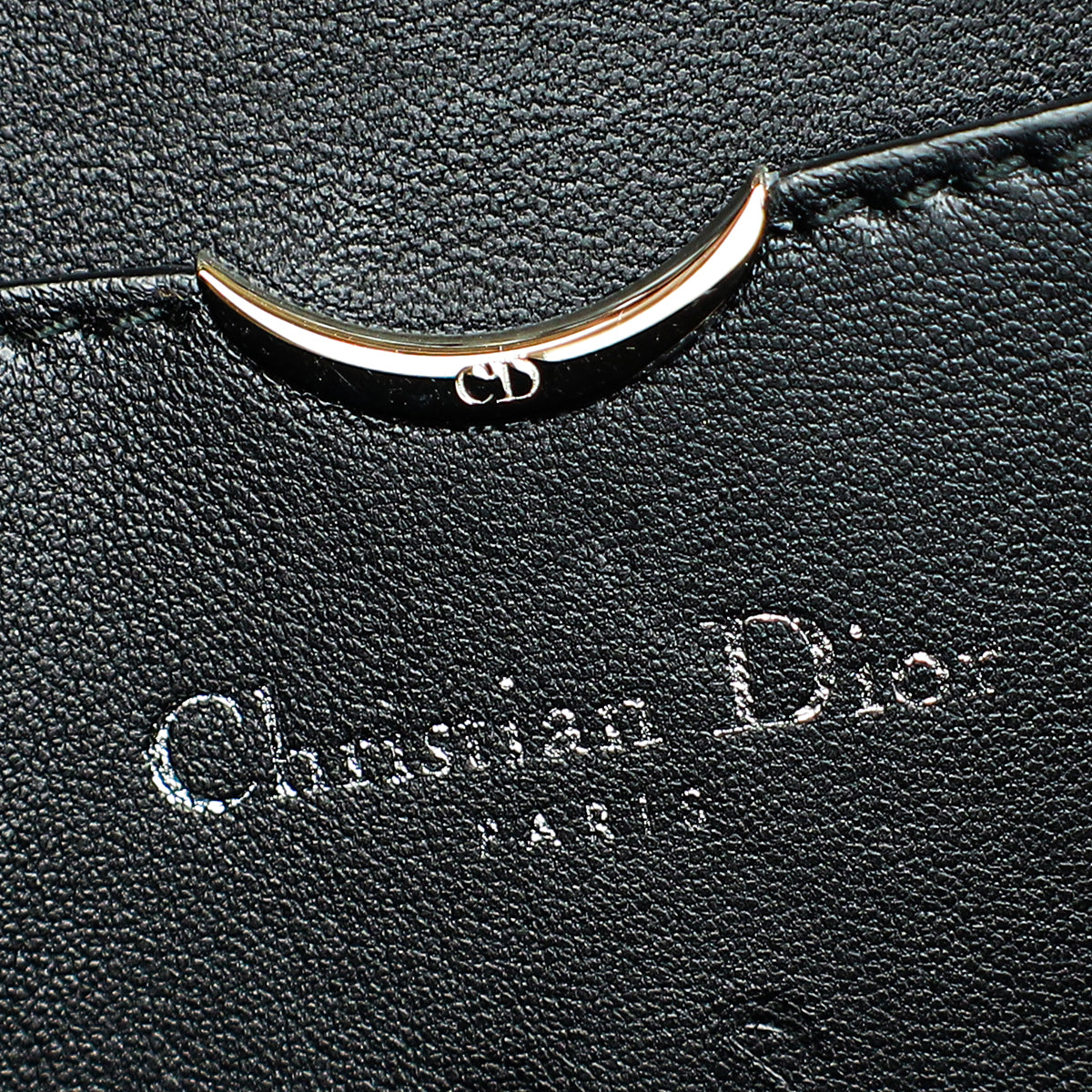 Christian Dior Bicolor Crocodile Flap Chain Clutch