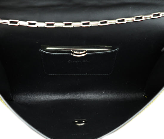 Load image into Gallery viewer, Christian Dior Bicolor Crocodile Flap Chain Clutch

