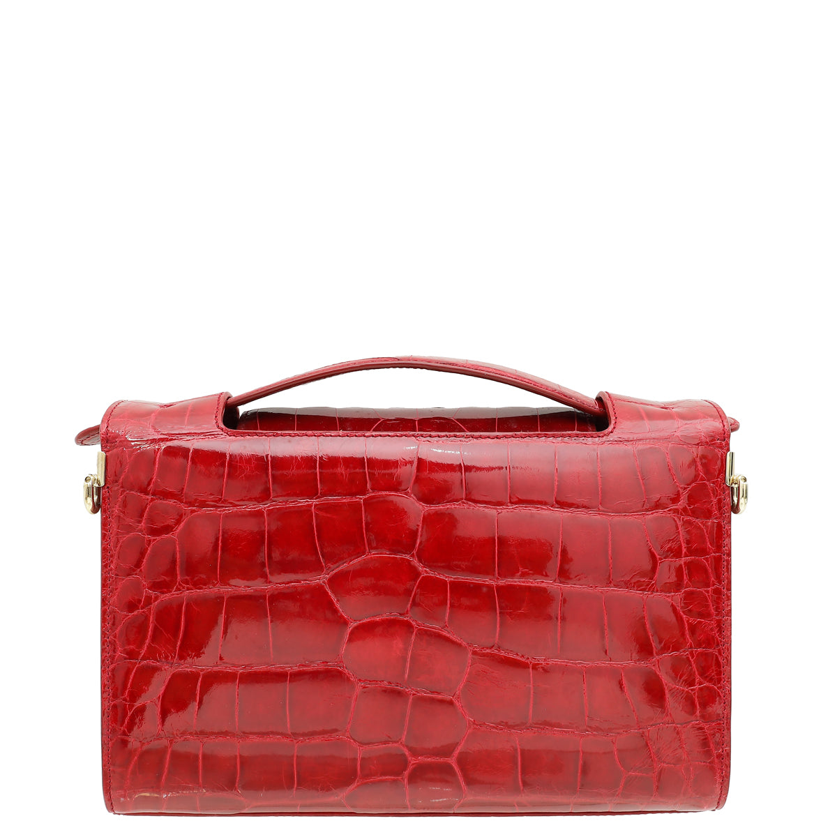 Christian Dior Cherry Red Alligator Diorever Mini Bag