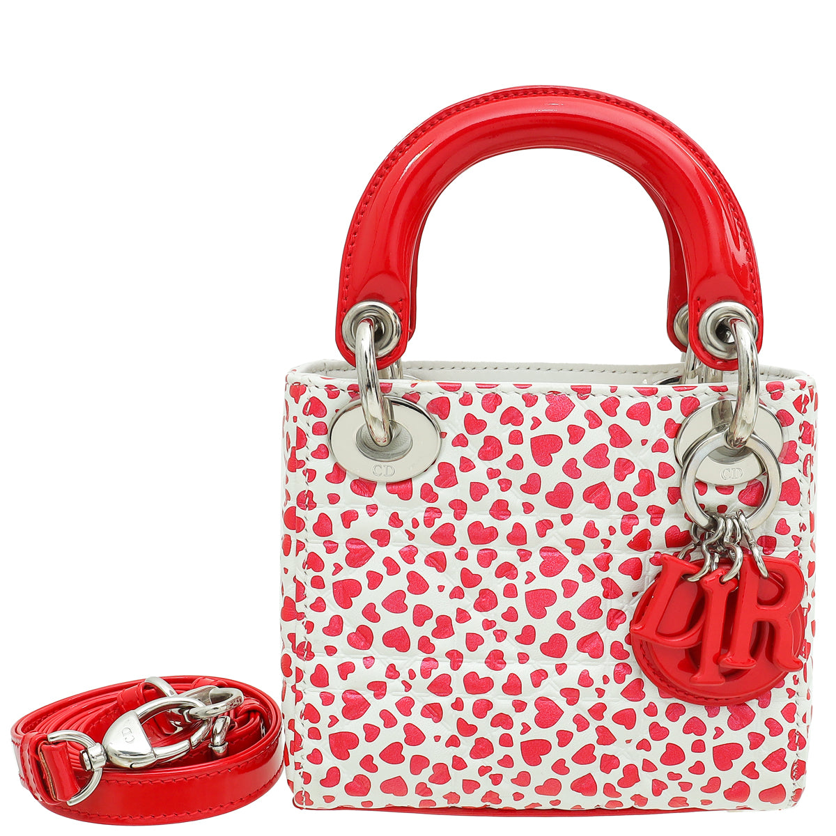 Christian Dior Lady Dior Hearts Print Micro Bag-Christian Dior-THE CLOSET
