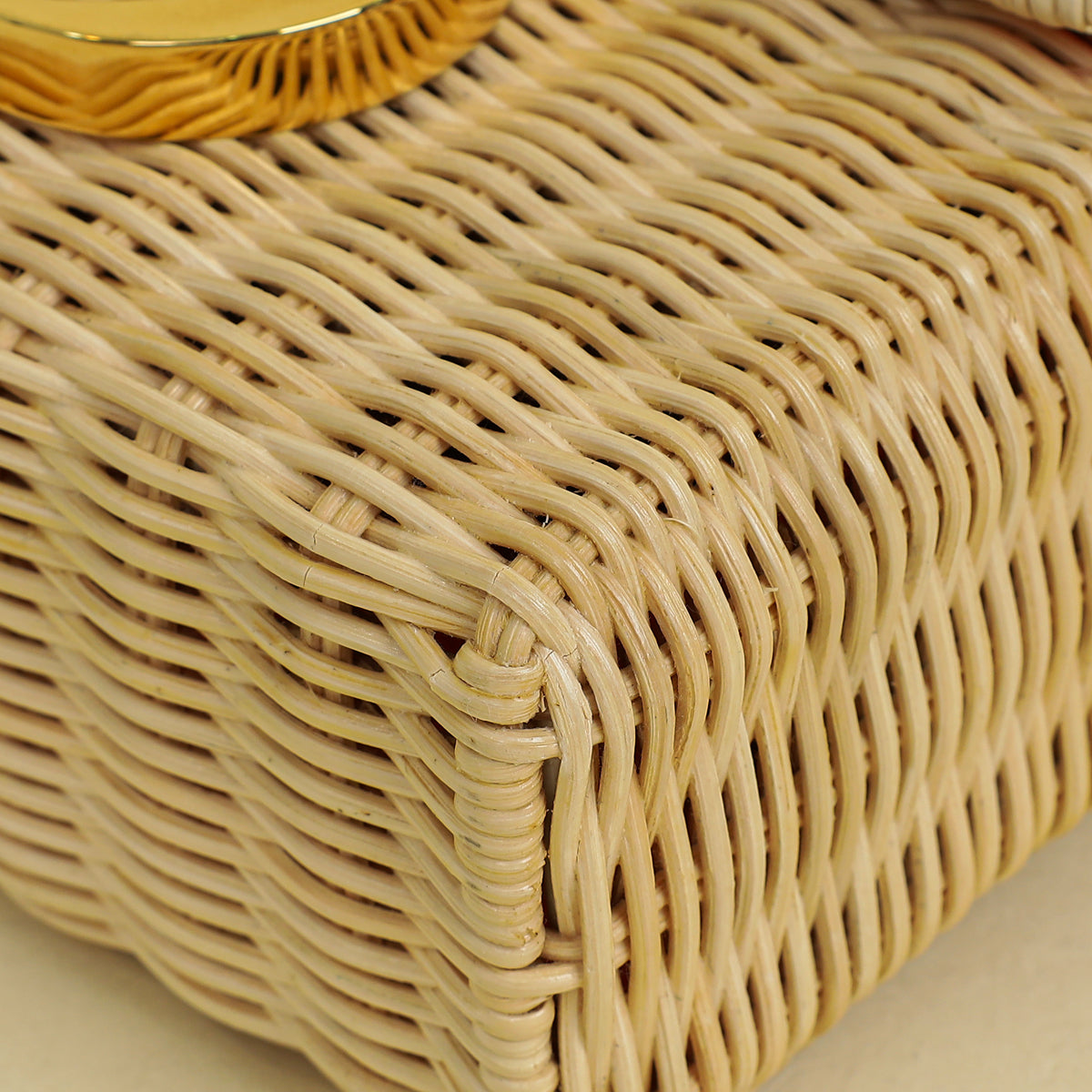 Christian Dior Neon Orange 30 Montaigne Wicker Box Bag