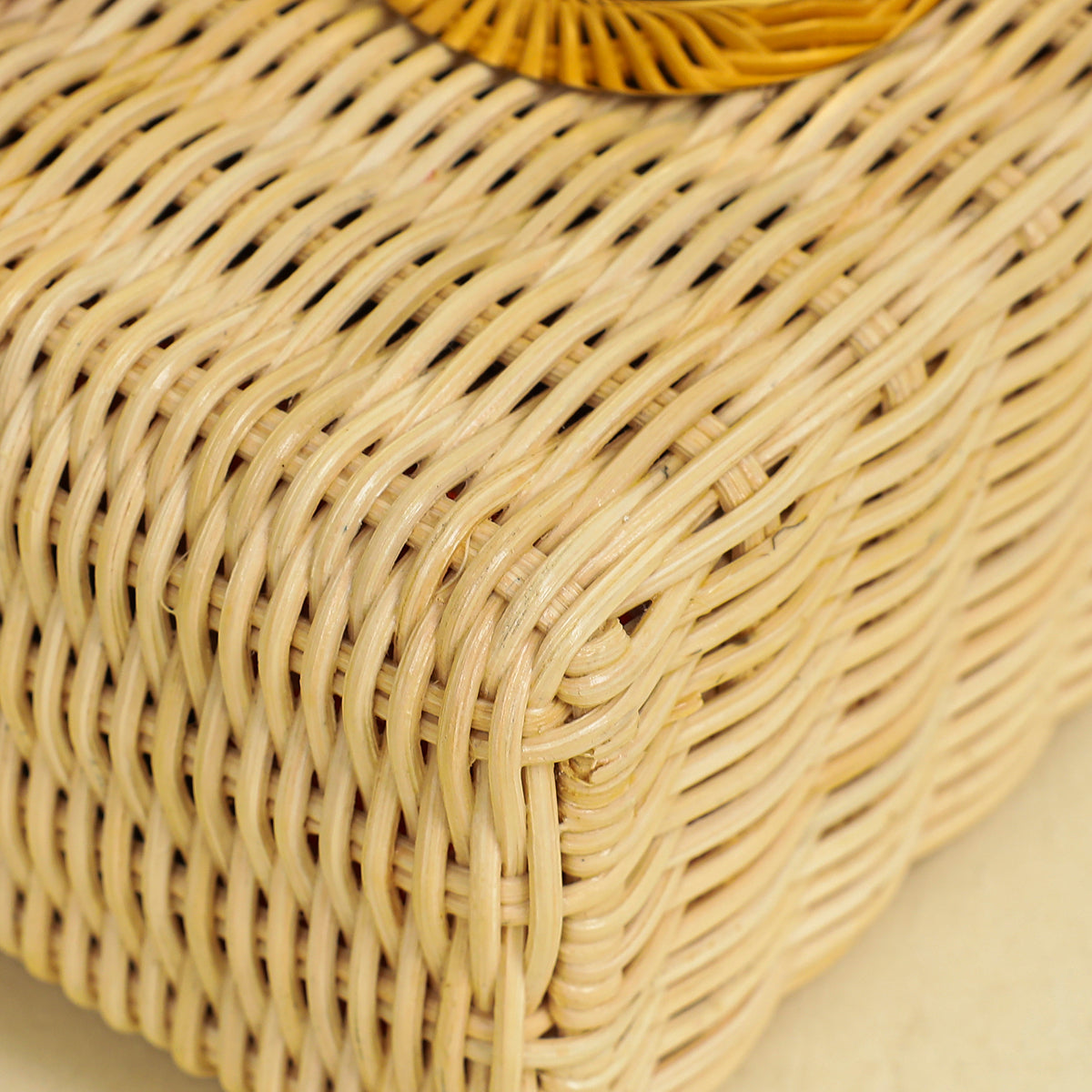 Christian Dior Neon Orange 30 Montaigne Wicker Box Bag