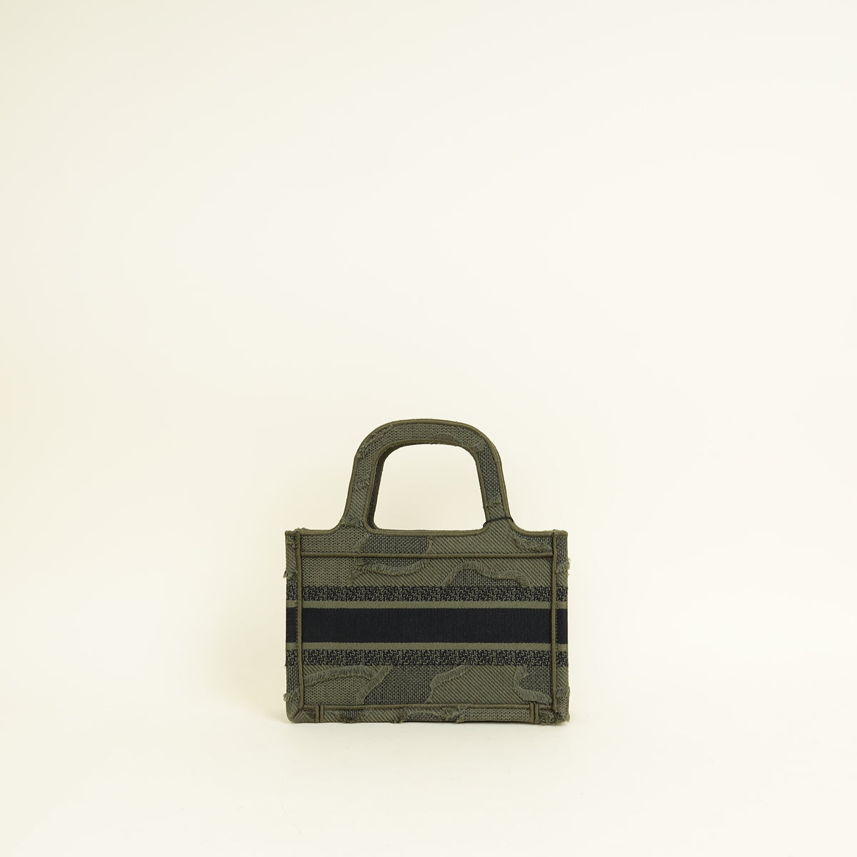 Christian Dior Bicolor Mini Book Tote Camouflage Bag