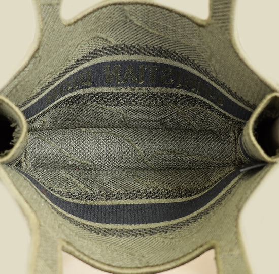 Christian Dior Bicolor Mini Book Tote Camouflage Bag