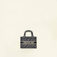 Christian Dior Bicolor Oblique Mini Book Tote Bag