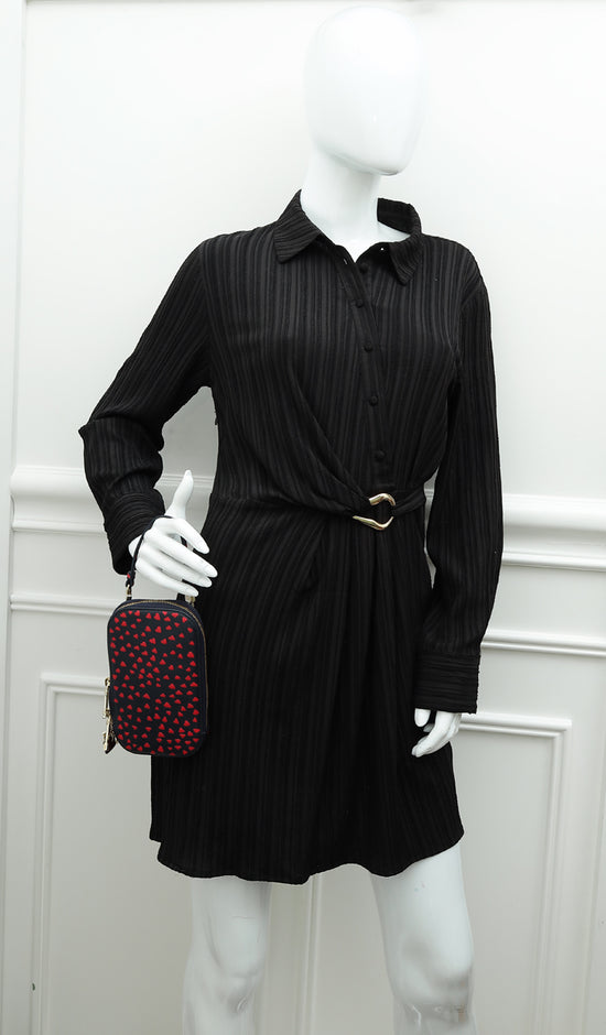 Load image into Gallery viewer, Christian Dior Bicolor I Love Paris Phone Holder Bag
