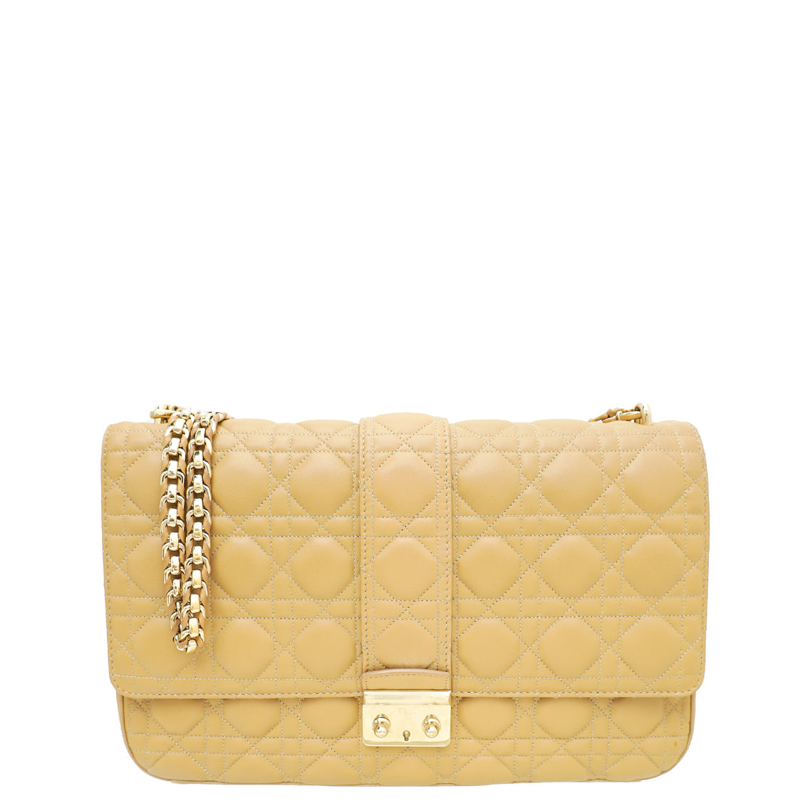 Christian Dior Beige Miss Dior Large Flap Bag