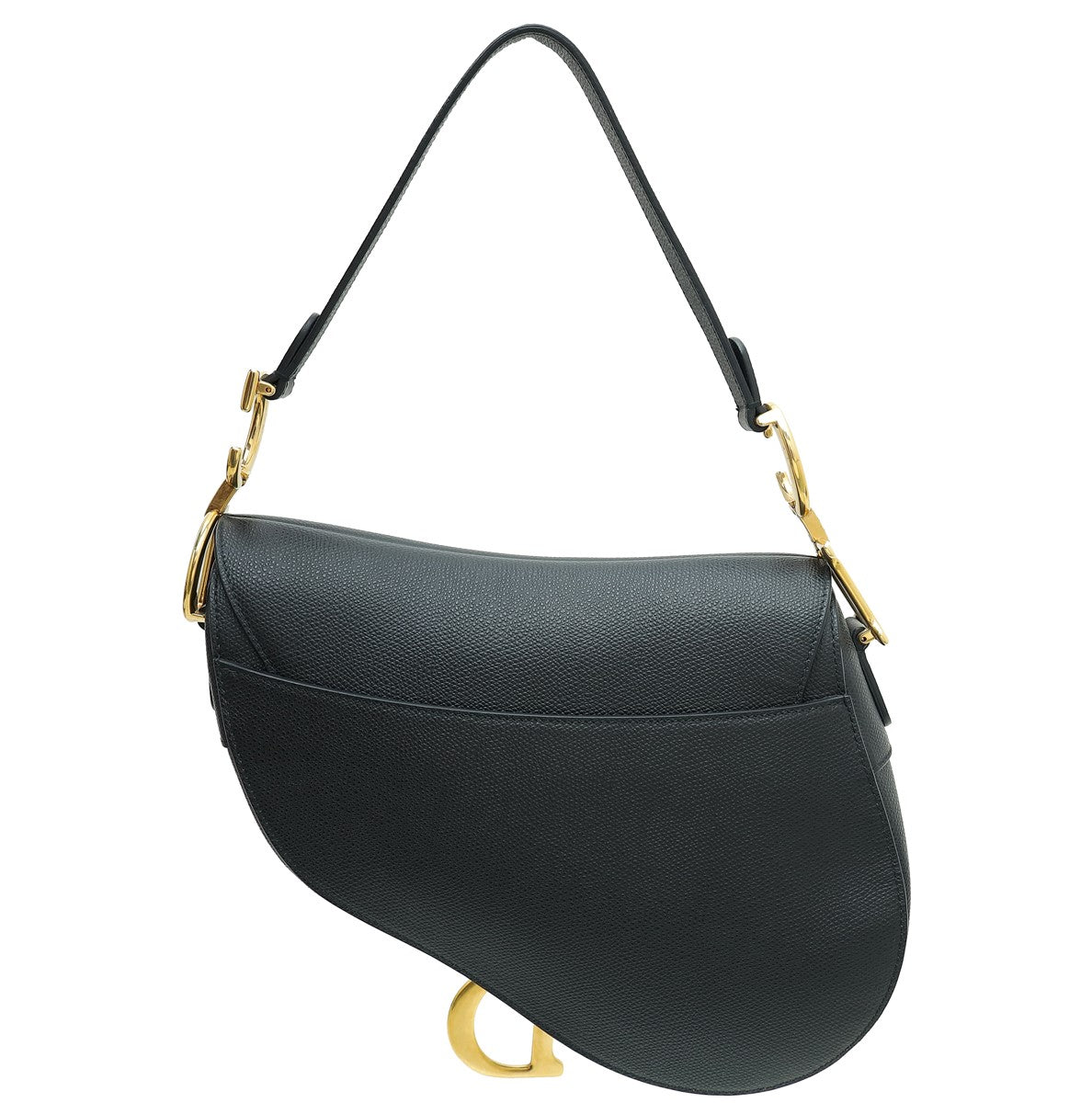 Christian Dior Black Saddle Bag