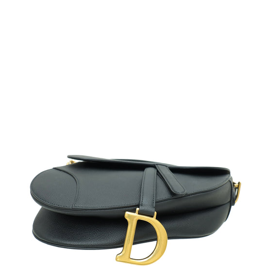 Christian Dior Black Saddle Bag