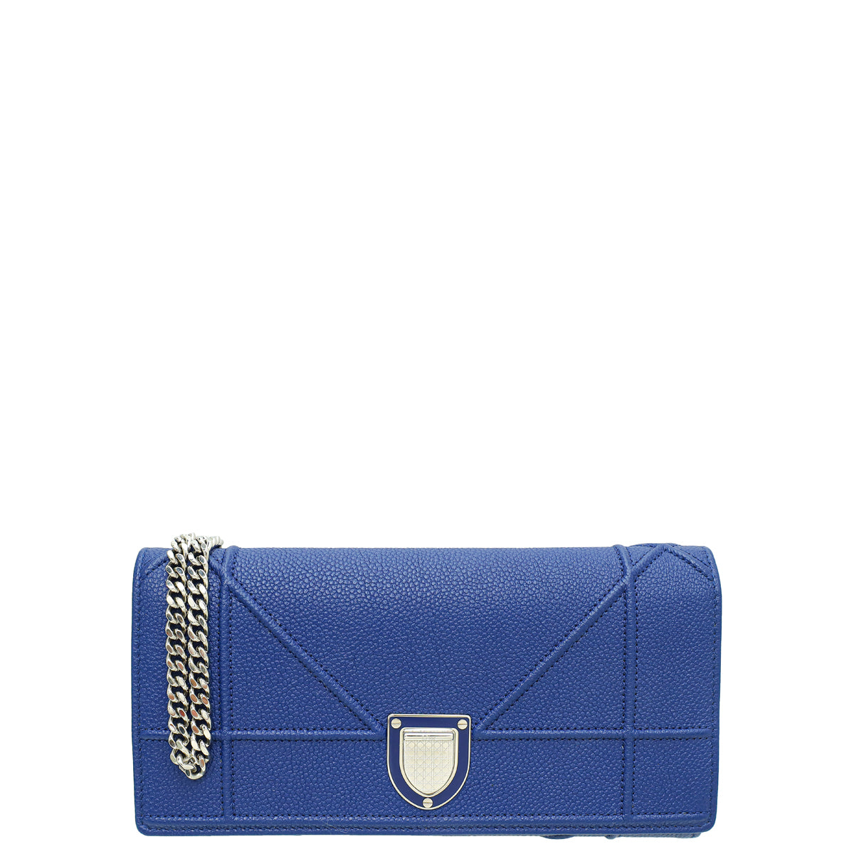 Christian Dior Blue Diorama Wallet On Chain-Christian Dior-THE CLOSET