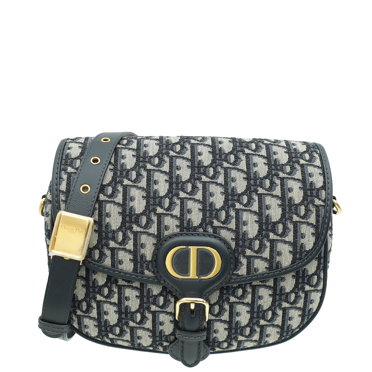 Christian Dior Blue Oblique Medium Bobby Bag-Christian Dior-THE CLOSET