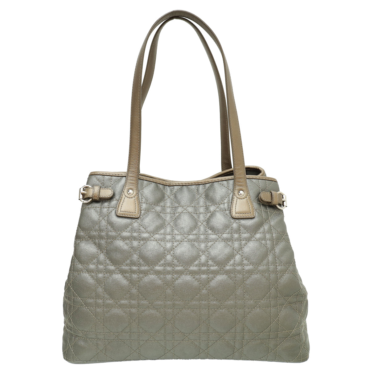 Christian Dior Metallic Gray Panarea Tote Small Bag-Christian Dior-THE CLOSET