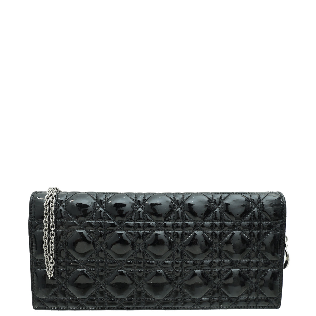 Christian Dior Black Lady Dior Chain Clutch