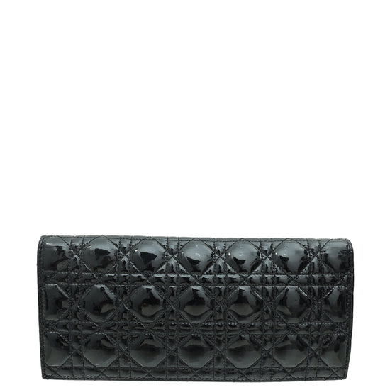 Christian Dior Black Lady Dior Chain Clutch