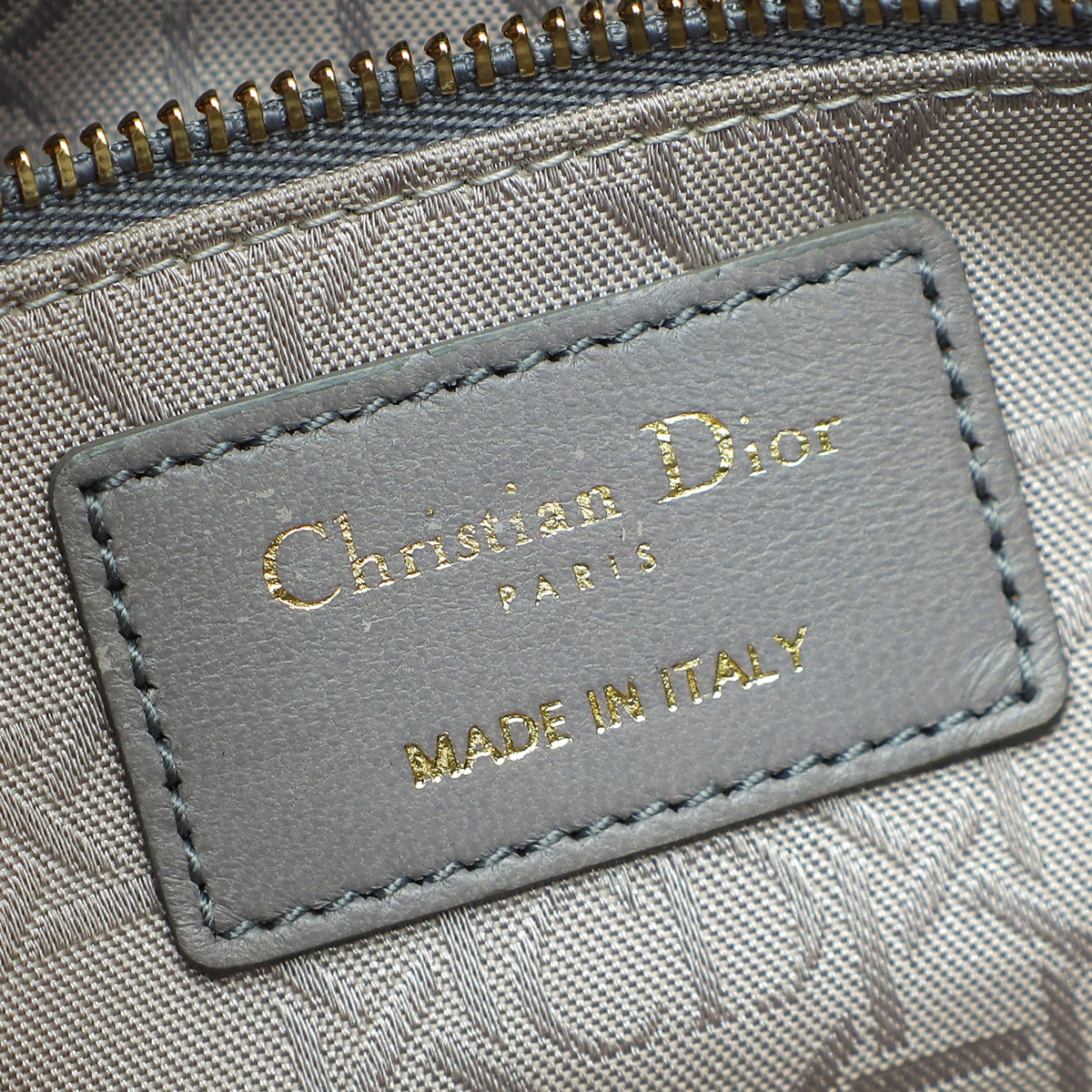 Christian Dior Gray My ABCDior Lady Dior Small Bag
