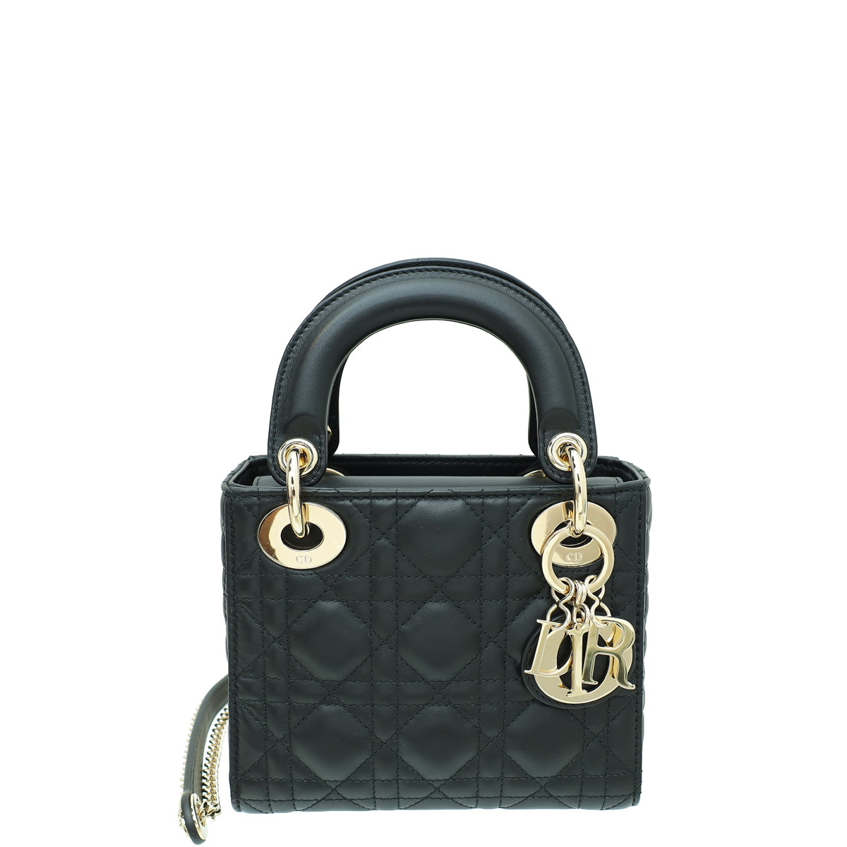 Christian Dior Black Lady Dior Mini Chain Bag-Christian Dior-THE CLOSET