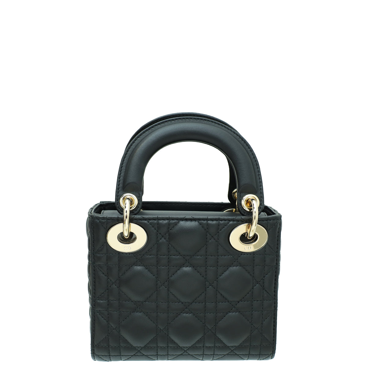 Christian Dior Black Lady Dior Mini Chain Bag