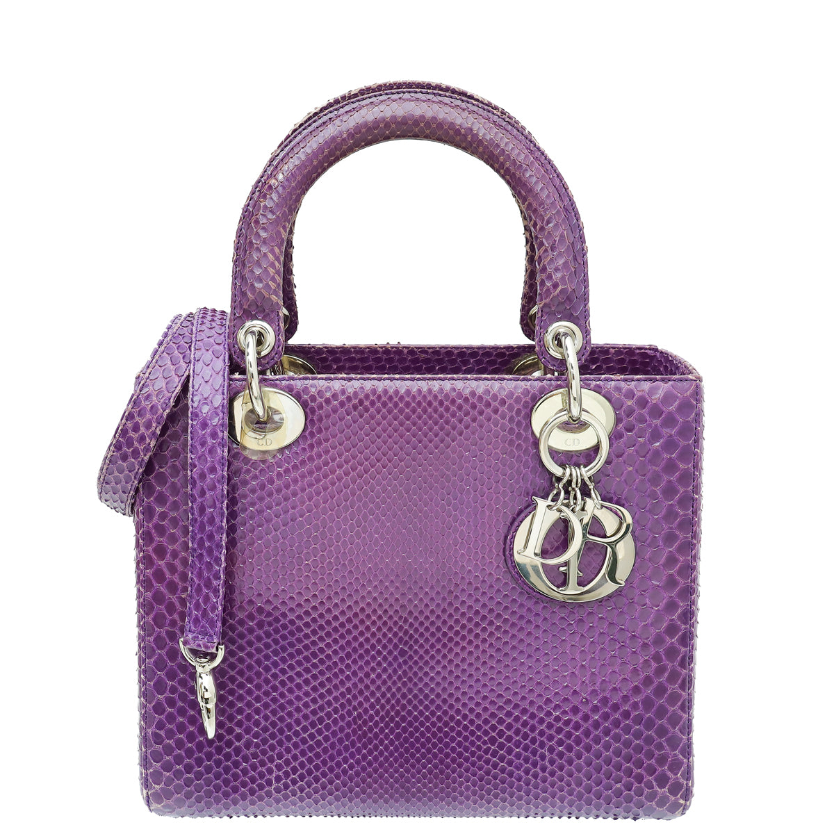 Christian Dior Violet Python Lady Dior Medium Bag-Christian Dior-THE CLOSET