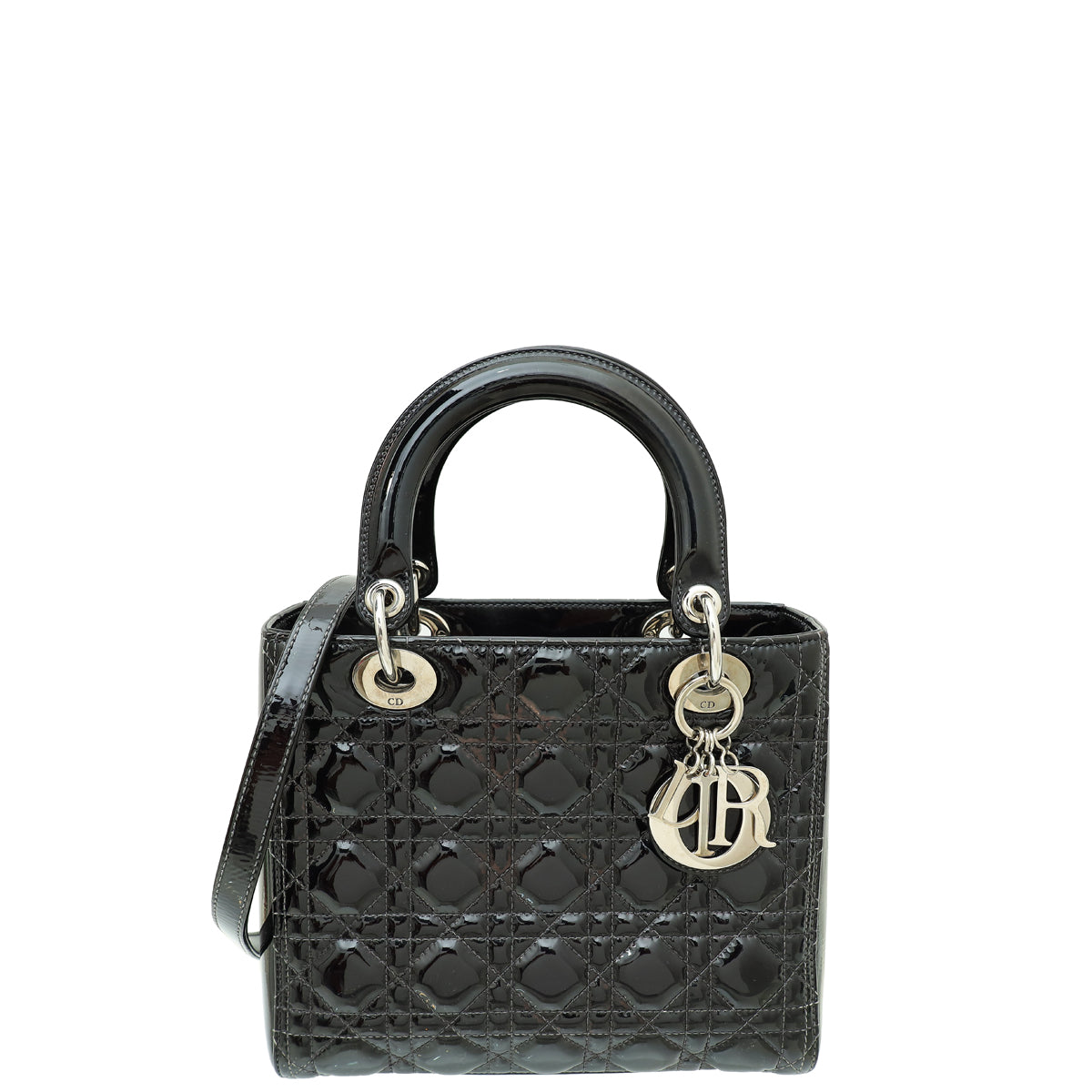 Christian Dior Black Lady Dior Medium Bag-Christian Dior-THE CLOSET