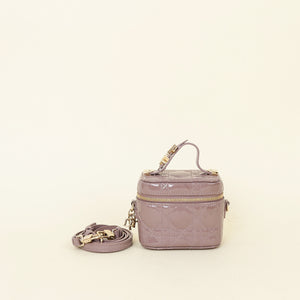 Christian Dior Dark Mauve Micro Lady Dior Vanity Case