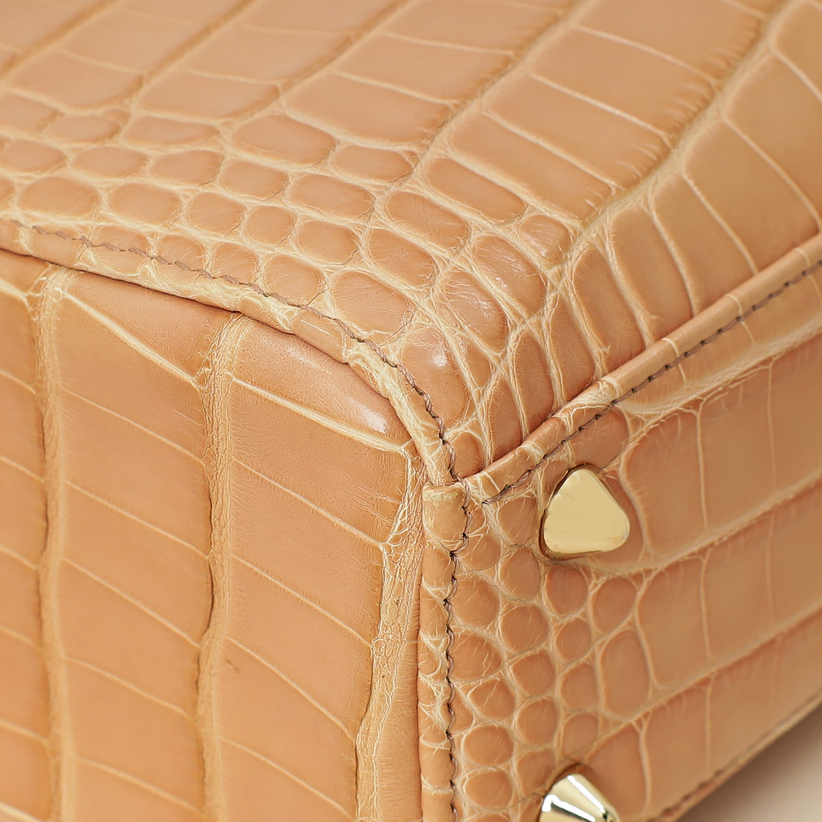 Christian Dior Blush Nude Alligator w/ Crystal Lady Dior Small Bag-Christian Dior-THE CLOSET
