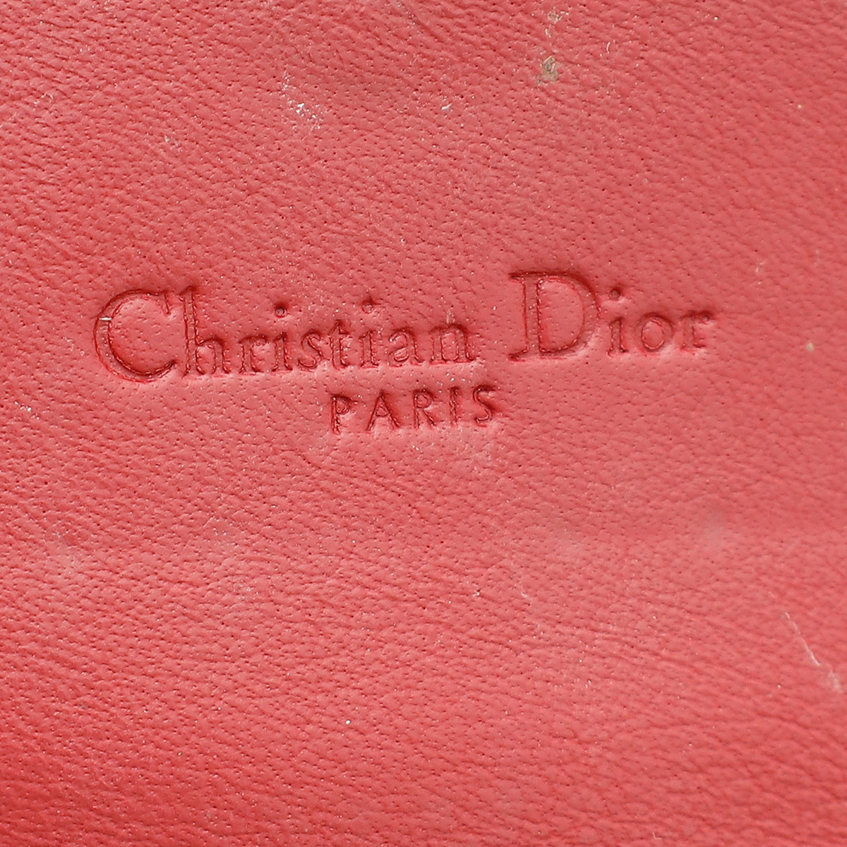 Christian Dior Red Cherry Lady Dior Rendezvous Wallet On Chain