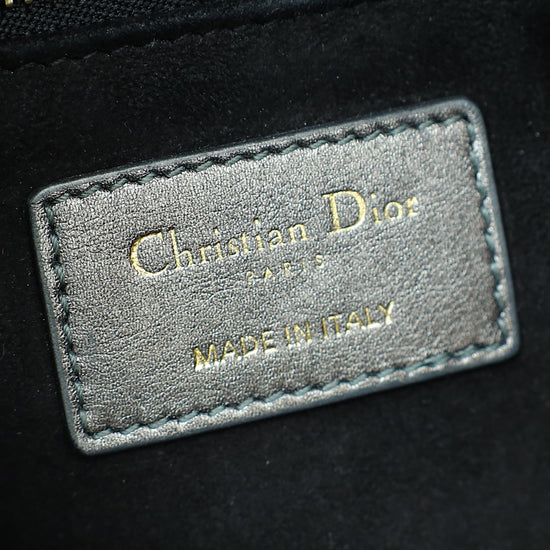 Christian Dior Metallic Gray My ABCDior Lady Dior Small Bag