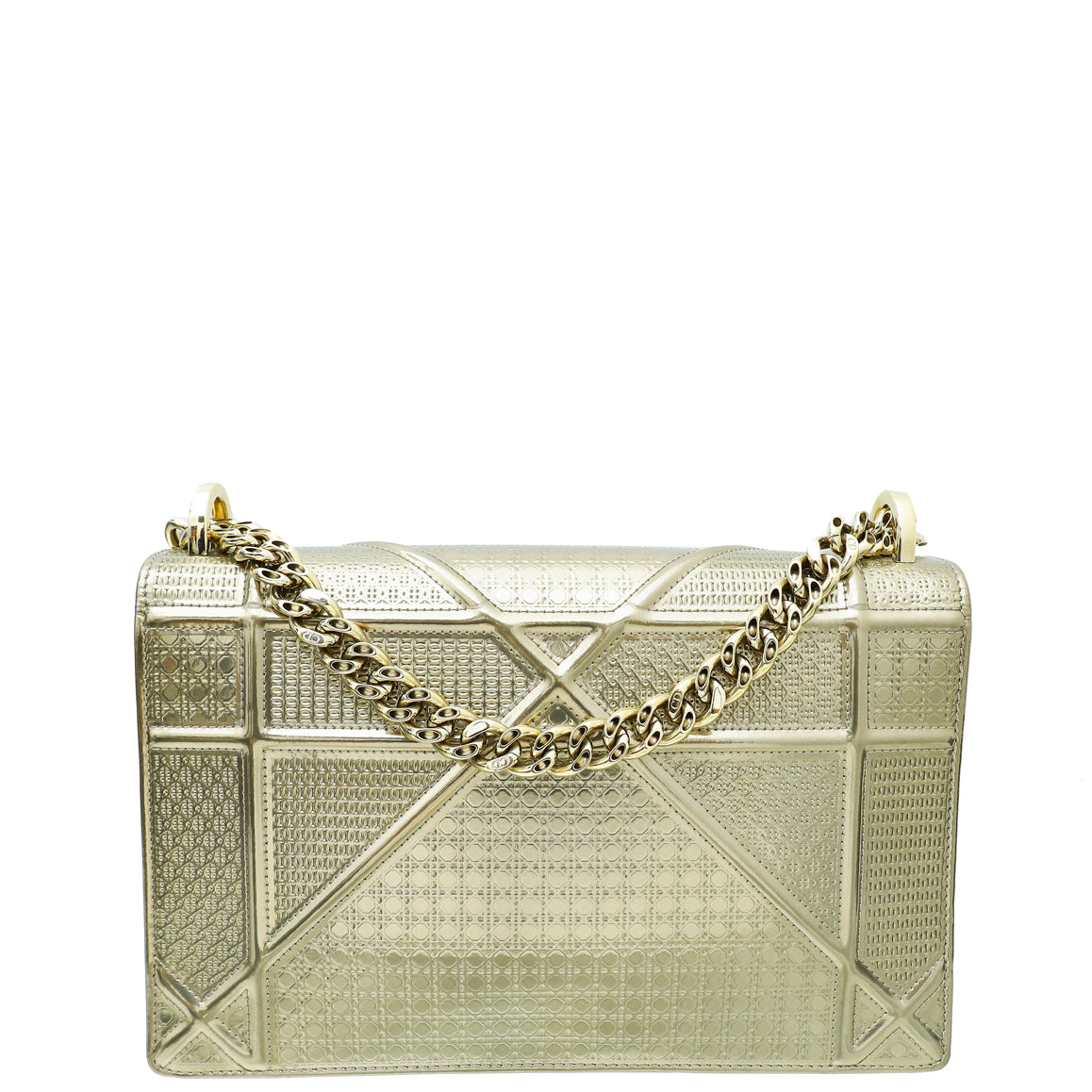 Christian Dior Champaigne Diorama Micro Cannage Medium Flap Bag-Christian Dior-THE CLOSET