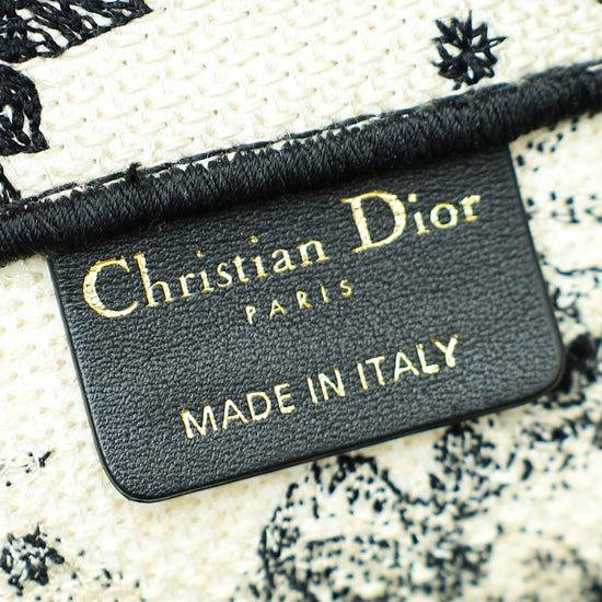 Christian Dior Bicolor Book Tote Zodiac Medium Bag