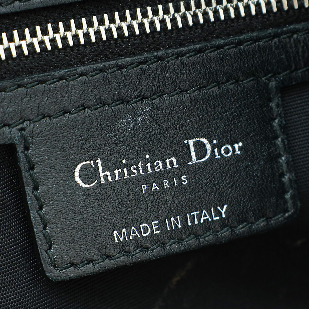 Christian Dior Black Panarea Tote Cannage Medium Bag
