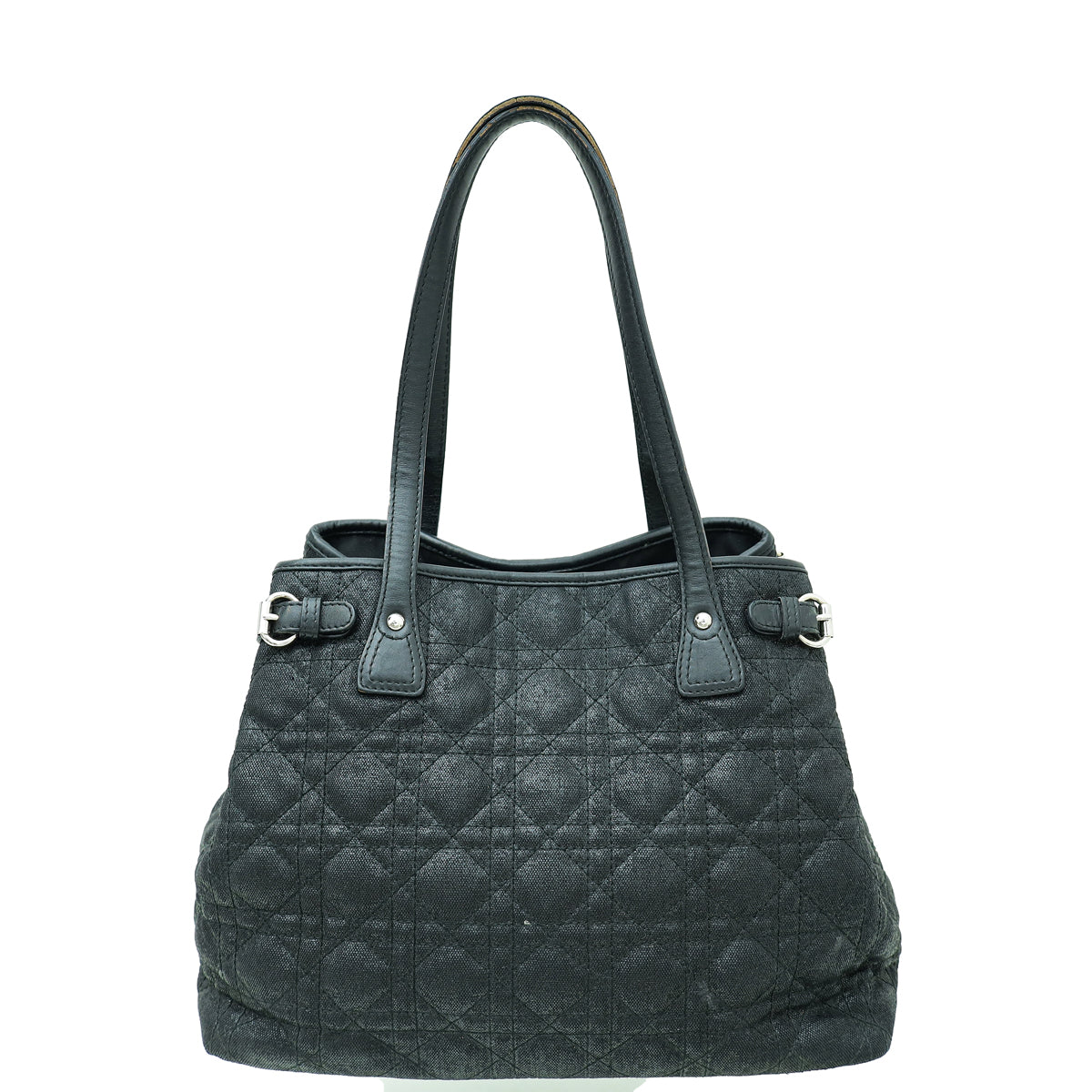 Christian Dior Black Panarea Tote Cannage Medium Bag-Christian Dior-THE CLOSET