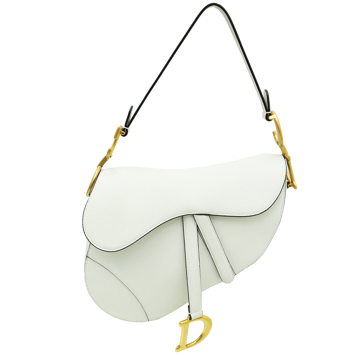 Christian Dior White Saddle Medium Bag-Christian Dior-THE CLOSET
